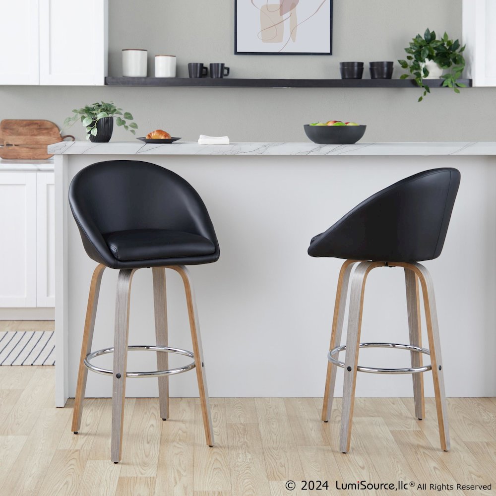 Matisse Highback 30" Fixed-Height Barstool - Set of 2. Picture 8