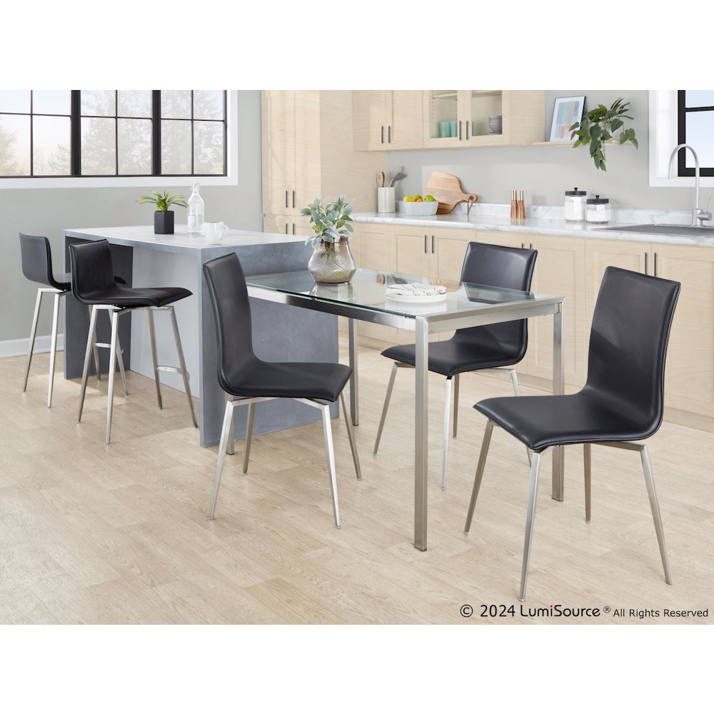 Mara Upholstered 26" Fixed-Height Counter Stool - Set of 2. Picture 8