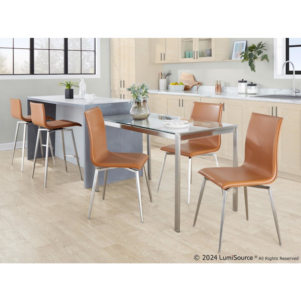 Mara Upholstered 26" Fixed-Height Counter Stool - Set of 2. Picture 8