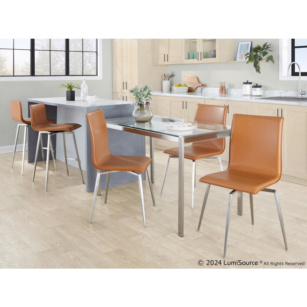 Mara Upholstered 26" Fixed-Height Counter Stool - Set of 2. Picture 9