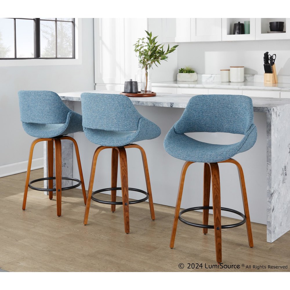 Fabrico 26" Fixed-Height Counter Stool - Set of 3. Picture 9