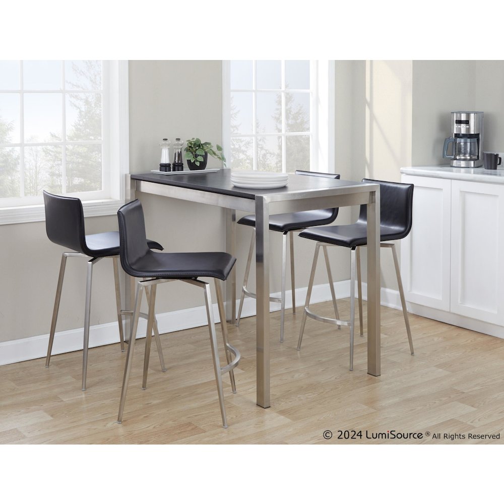 Mara Upholstered 26" Fixed-Height Counter Stool - Set of 2. Picture 10