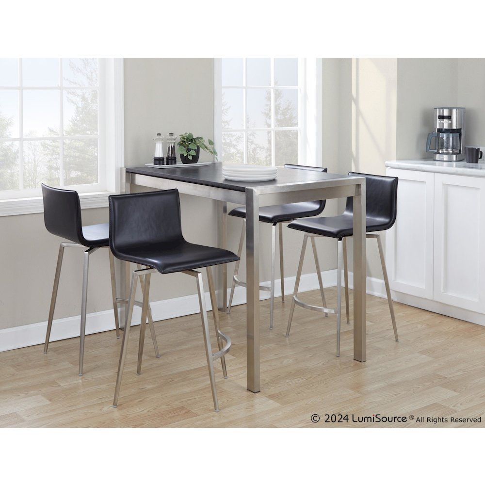 Mara Upholstered 26" Fixed-Height Counter Stool - Set of 2. Picture 11