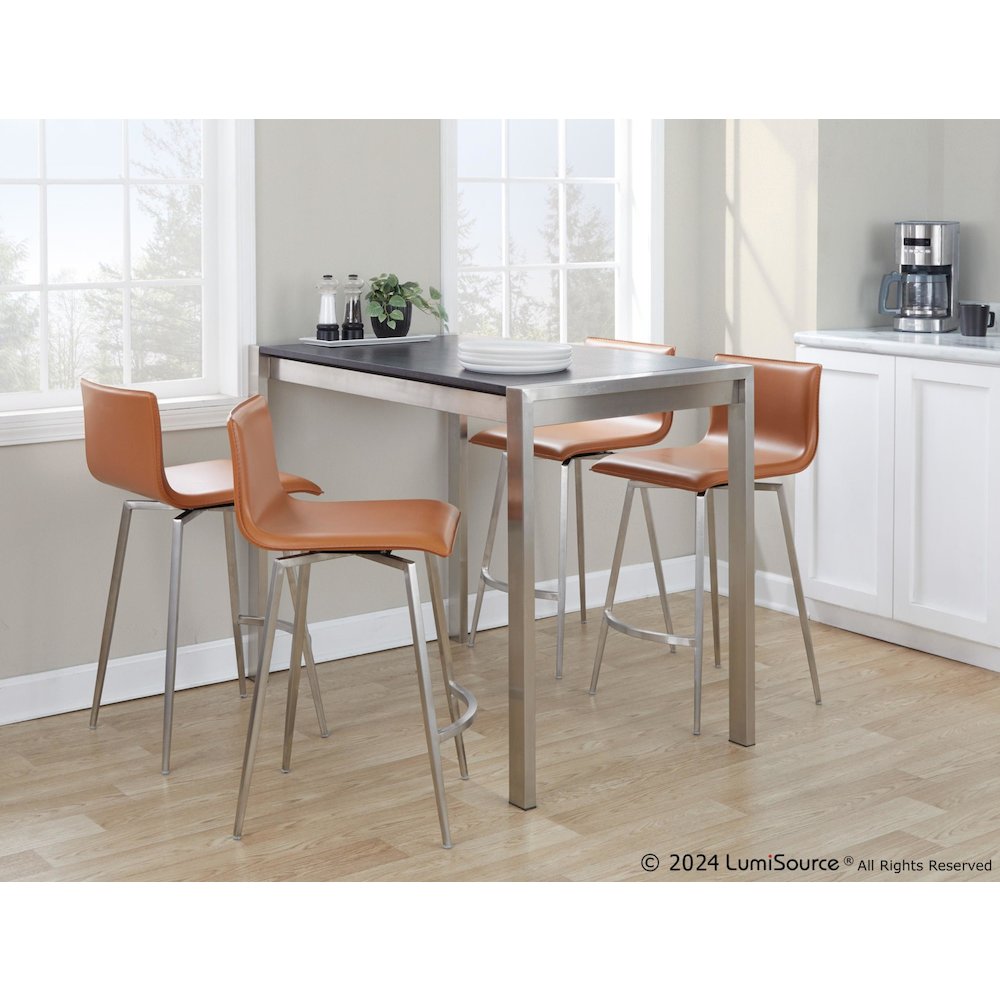 Mara Upholstered 26" Fixed-Height Counter Stool - Set of 2. Picture 10