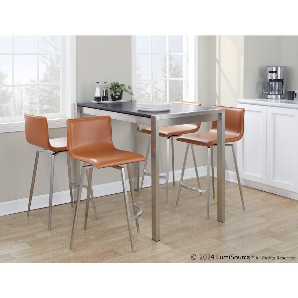 Mara Upholstered 26" Fixed-Height Counter Stool - Set of 2. Picture 11