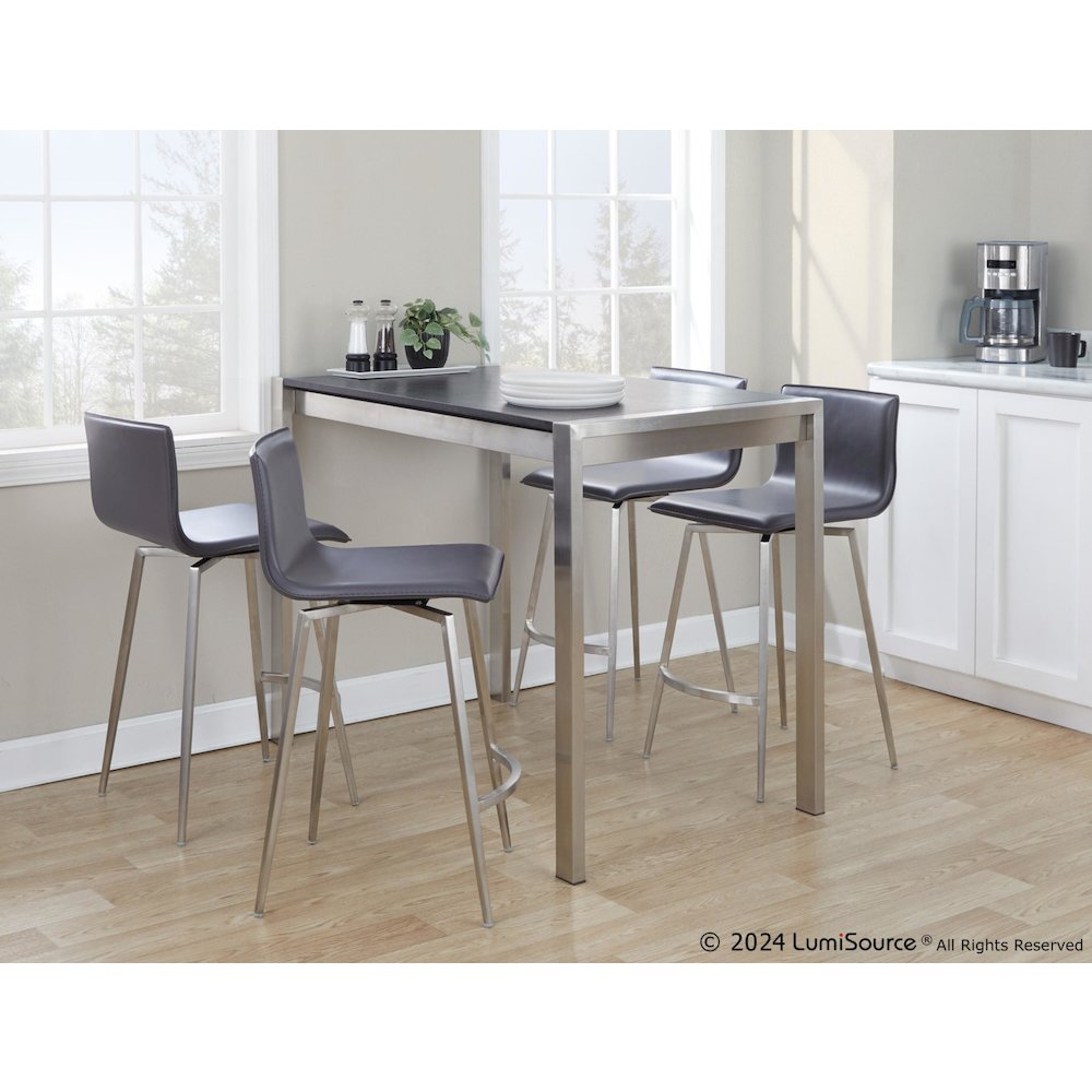 Mara Upholstered 26" Fixed-Height Counter Stool - Set of 2. Picture 8