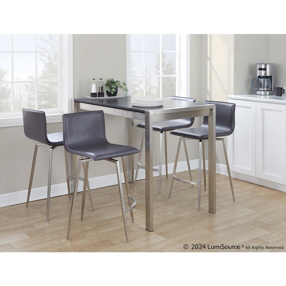 Mara Upholstered 26" Fixed-Height Counter Stool - Set of 2. Picture 9