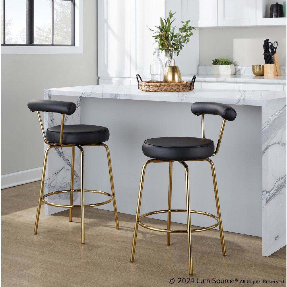 Rhonda 26" Fixed-Height Counter Stool - Set of 2. Picture 9