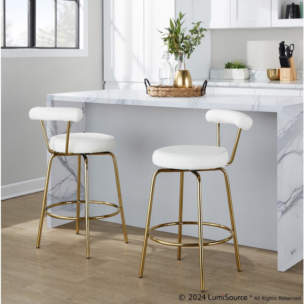 Rhonda 26" Fixed-Height Counter Stool - Set of 2. Picture 9