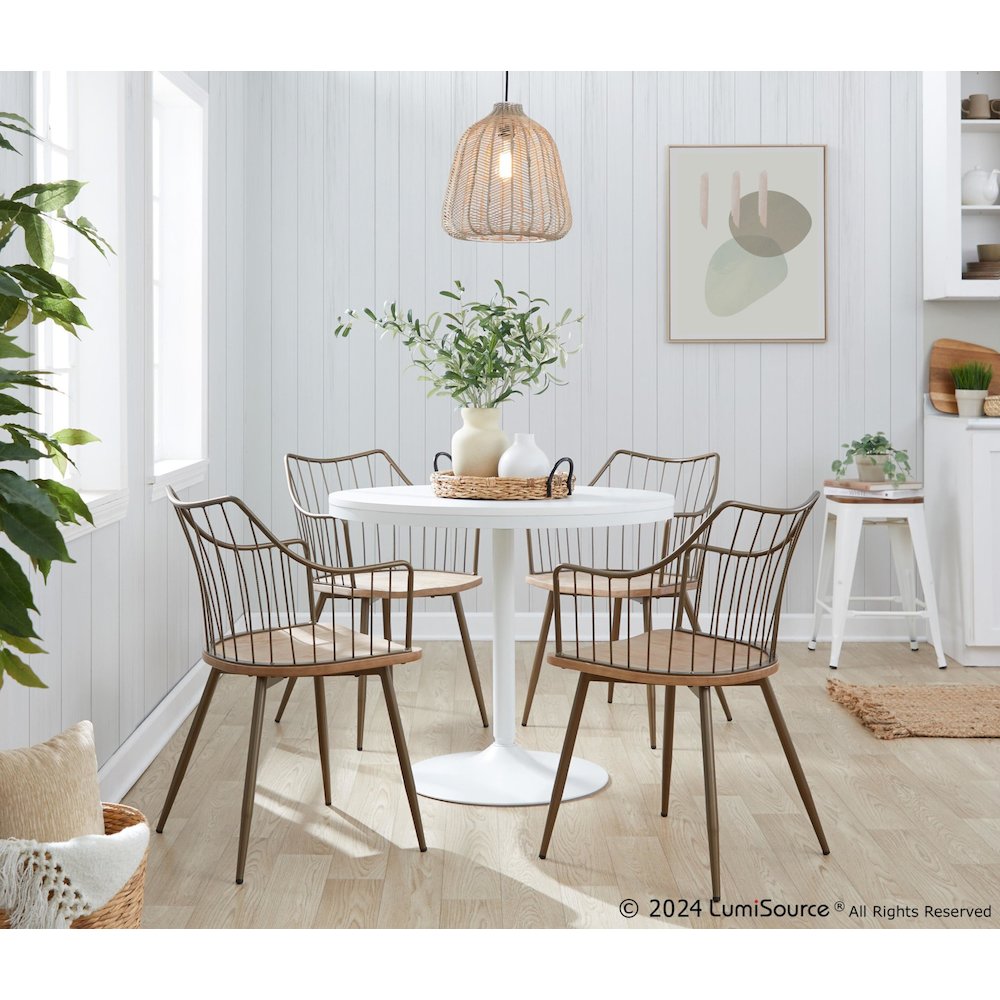Dakota-Winston Dining Set - 5 Piece. Picture 4