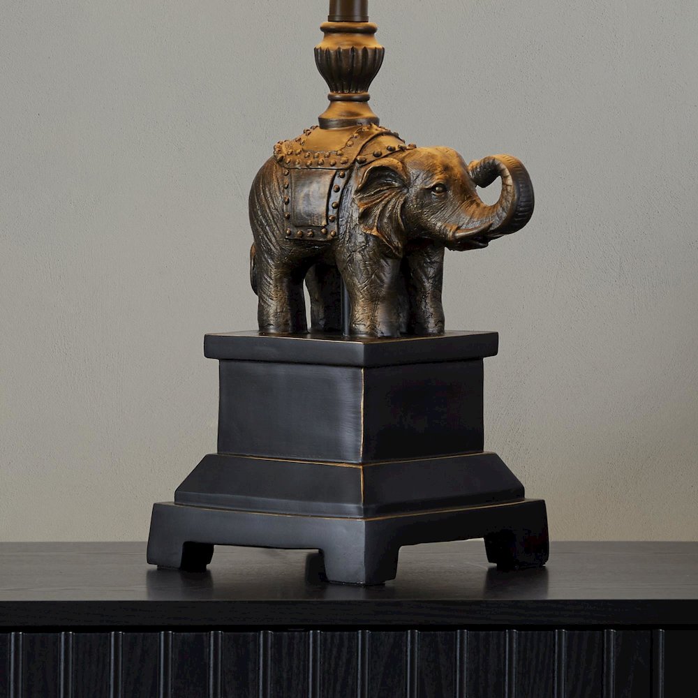 Elephant 27" Polyresin Table Lamp - Set of 2. Picture 2