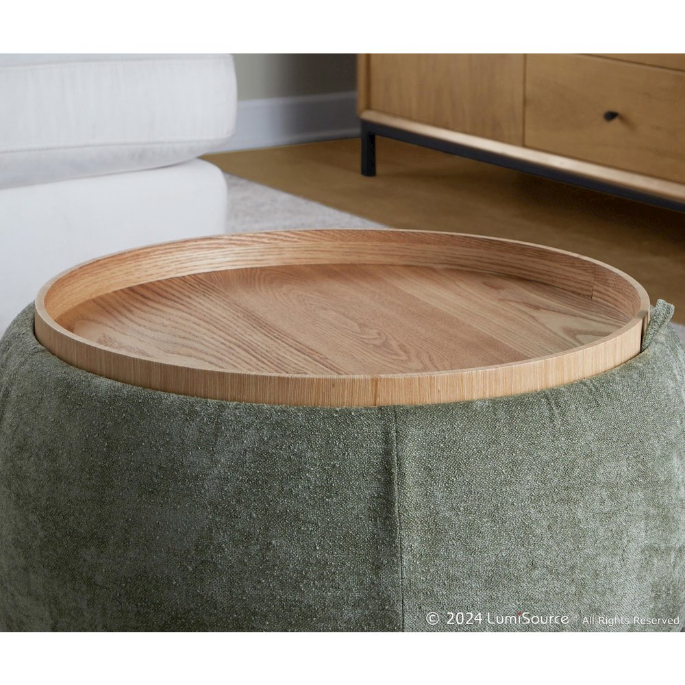 Tray Pouf Storage Ottoman. Picture 9
