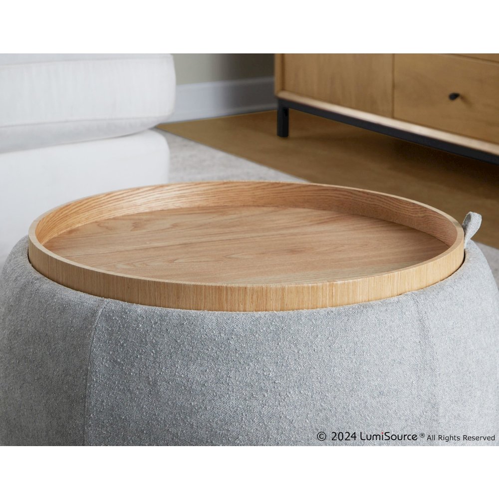 Tray Pouf Storage Ottoman. Picture 6