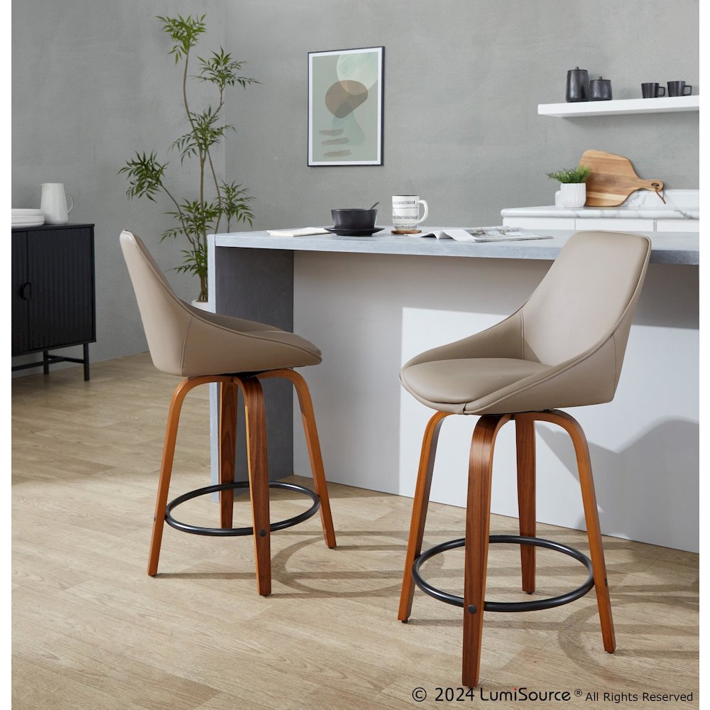 Diana 24" Fixed-Height Counter Stool - Set of 2. Picture 8
