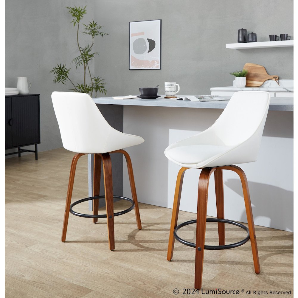 Diana 26" Fixed-Height Counter Stool - Set of 2. Picture 7