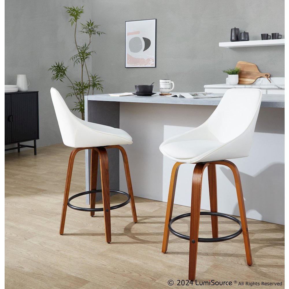 Diana 26" Fixed-Height Counter Stool - Set of 2. Picture 8