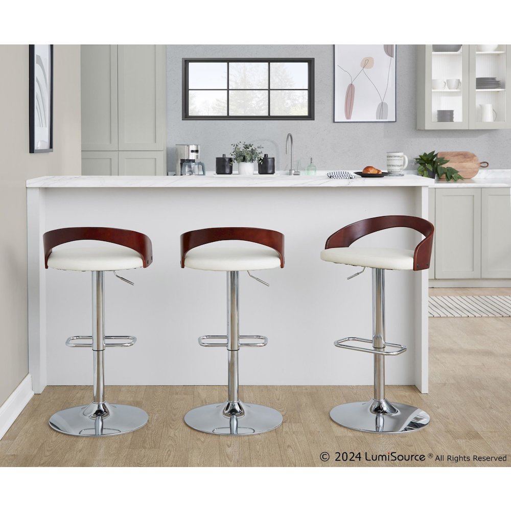 Grotto Adjustable Barstool - Set of 2. Picture 7