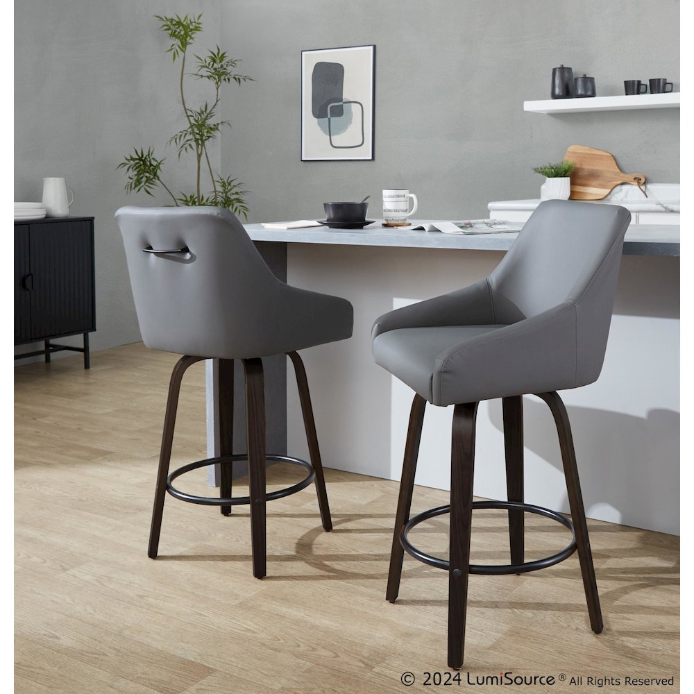 Hannah 26" Fixed-Height Counter Stool - Set of 2. Picture 7