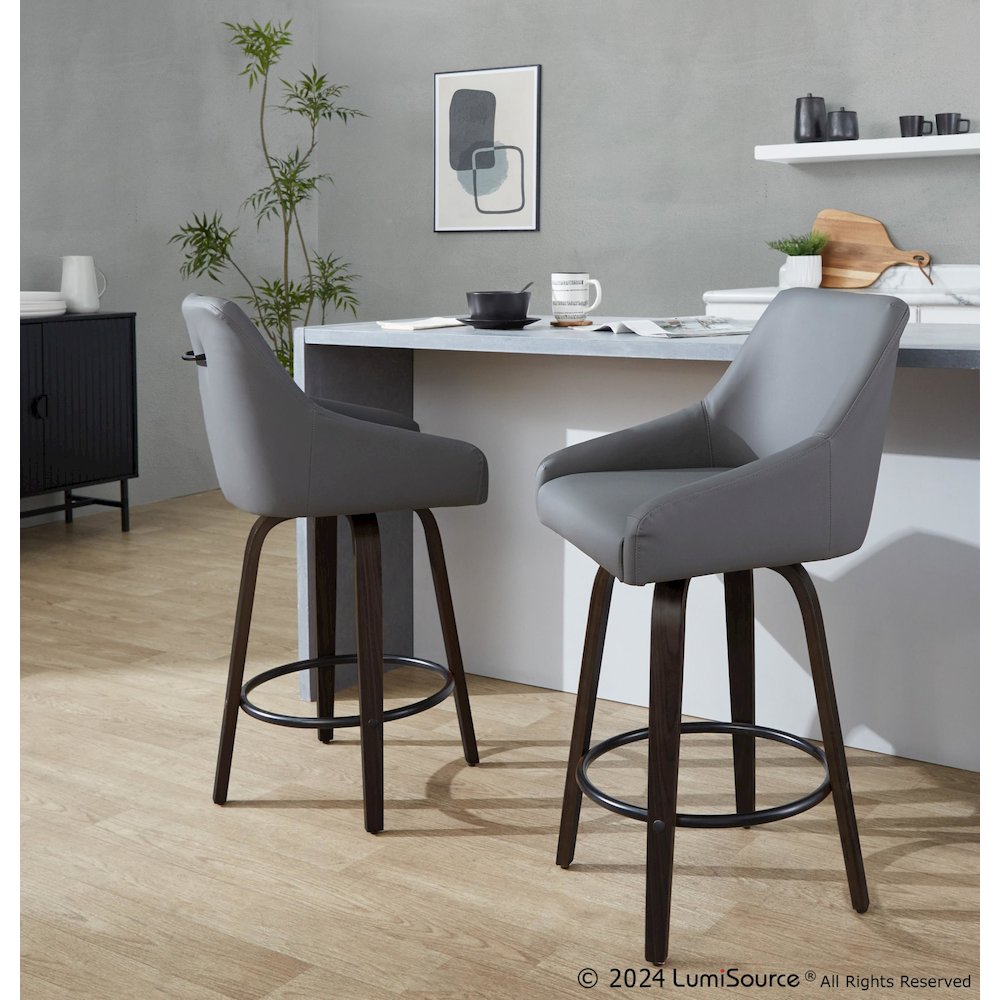 Hannah 26" Fixed-Height Counter Stool - Set of 2. Picture 8