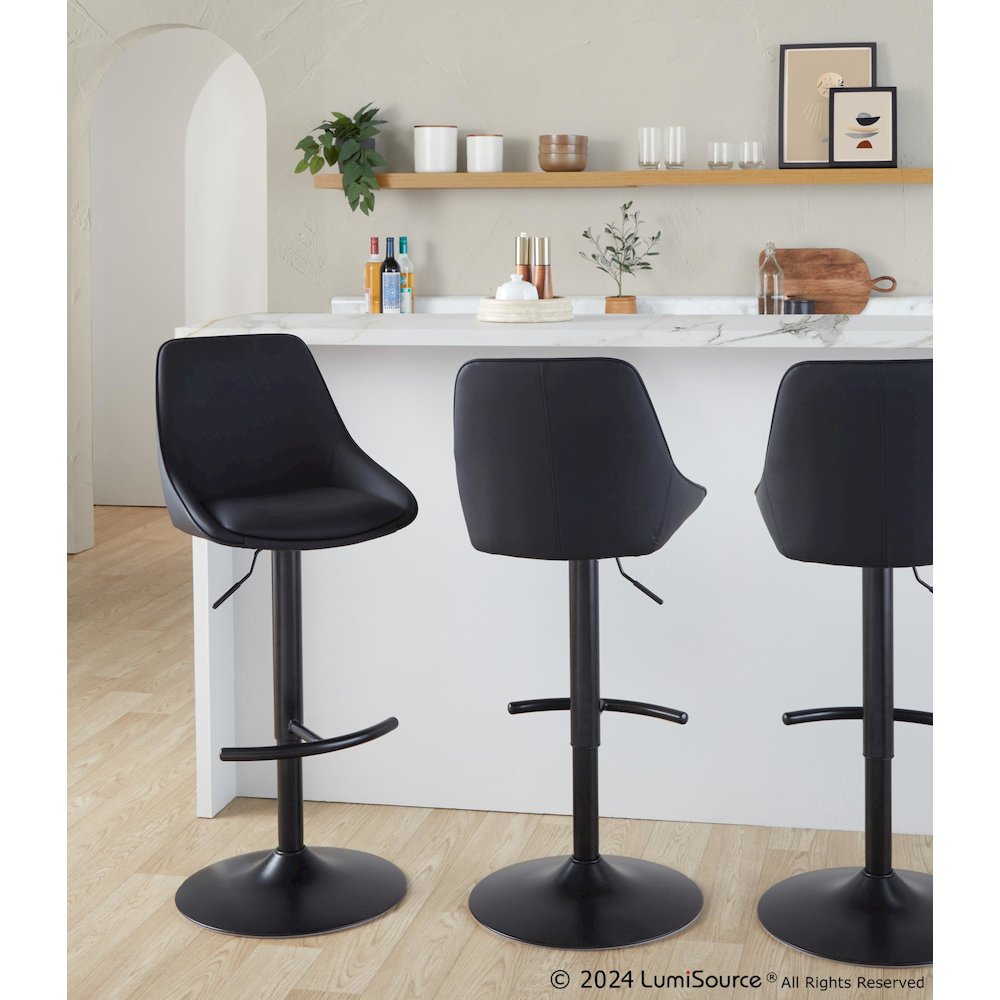 Diana Adjustable Barstool - Set of 2. Picture 7