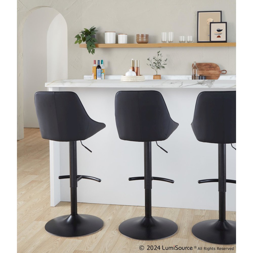 Diana Adjustable Barstool - Set of 2. Picture 8