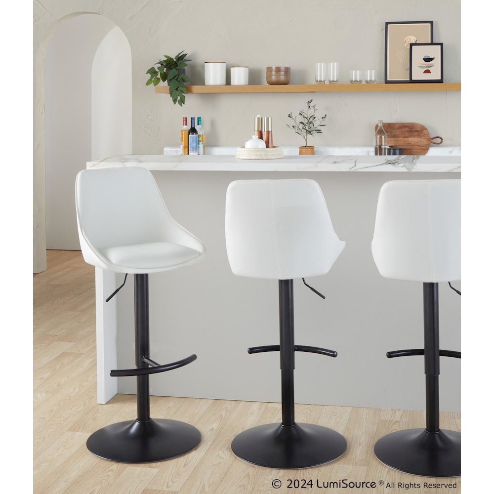 Diana Adjustable Barstool - Set of 2. Picture 7