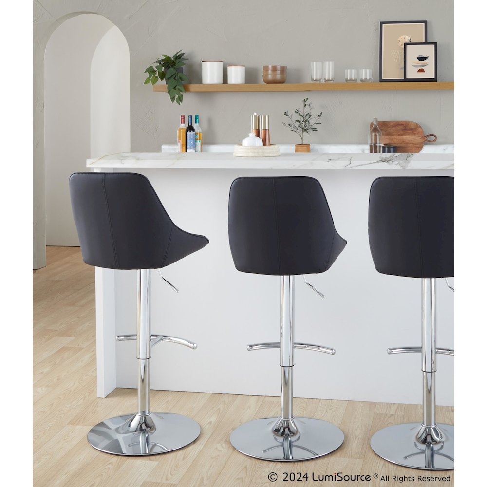 Diana Adjustable Barstool - Set of 2. Picture 8