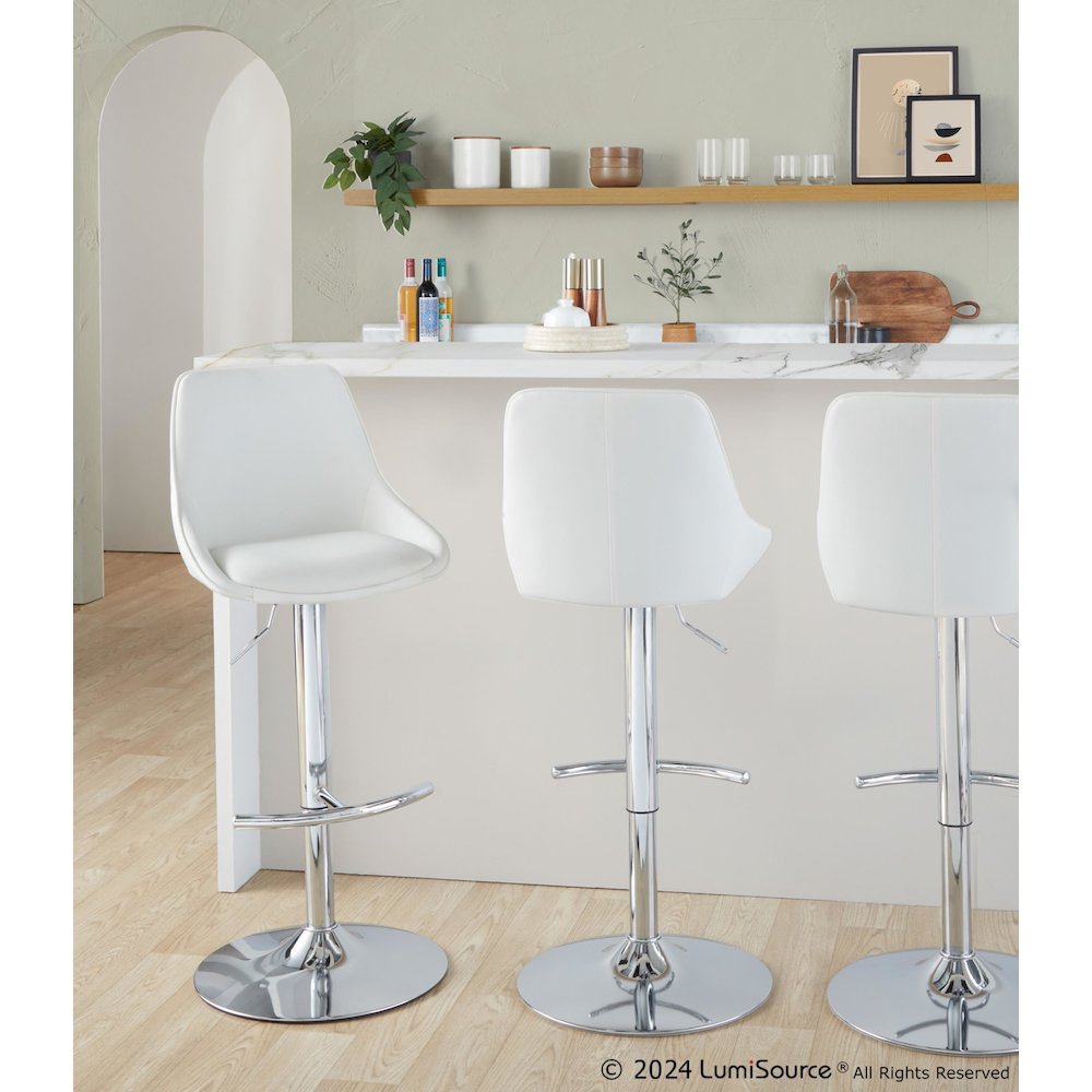 Diana Adjustable Barstool - Set of 2. Picture 7