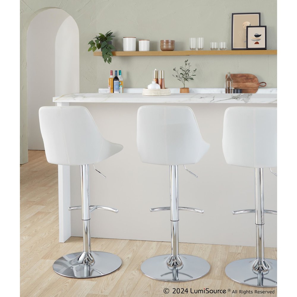 Diana Adjustable Barstool - Set of 2. Picture 8