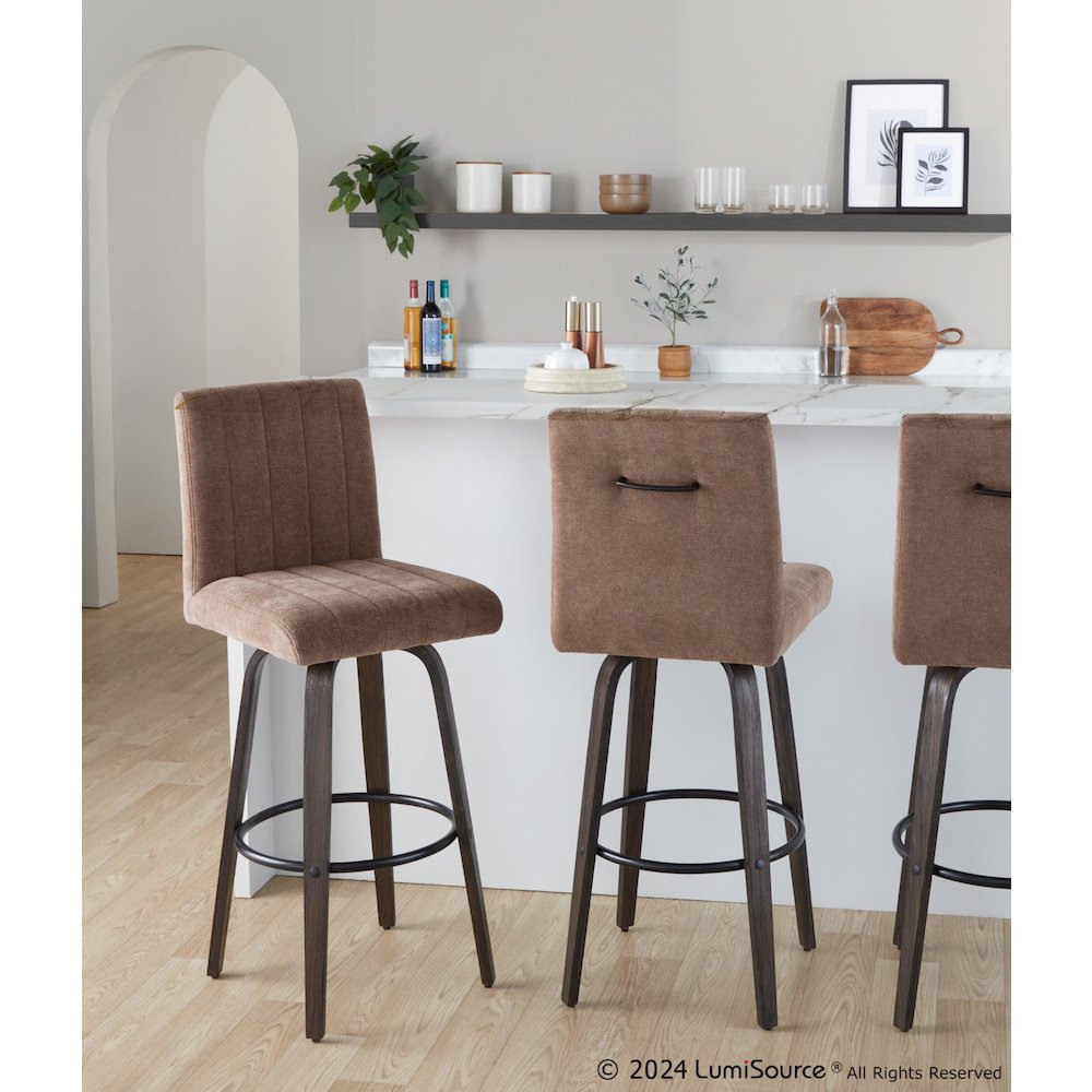 Hank 30" Fixed-Height Barstool - Set of  2. Picture 7
