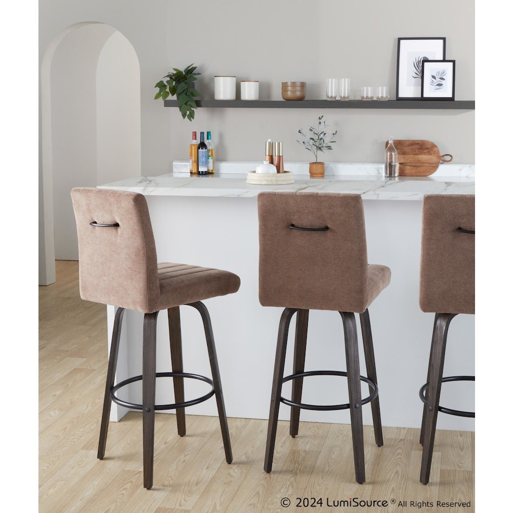 Hank 30" Fixed-Height Barstool - Set of  2. Picture 8