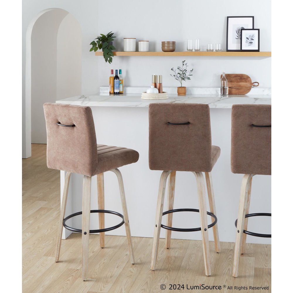 Hank 30" Fixed-Height Barstool - Set of  2. Picture 8