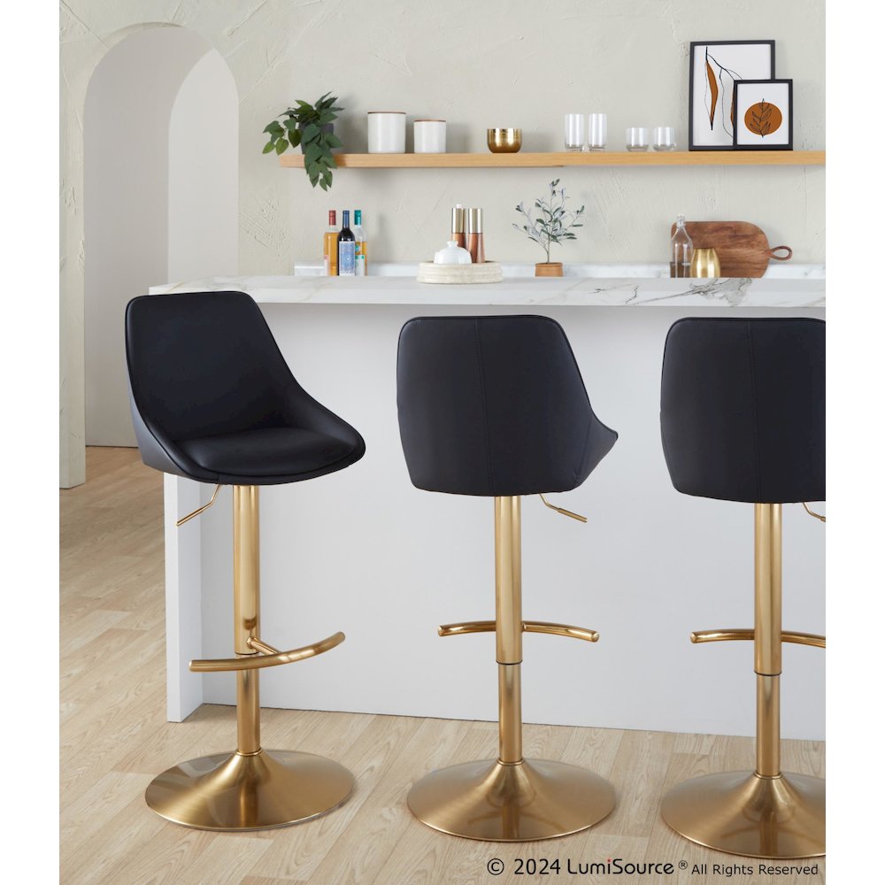 Diana Adjustable Barstool - Set of 2. Picture 7