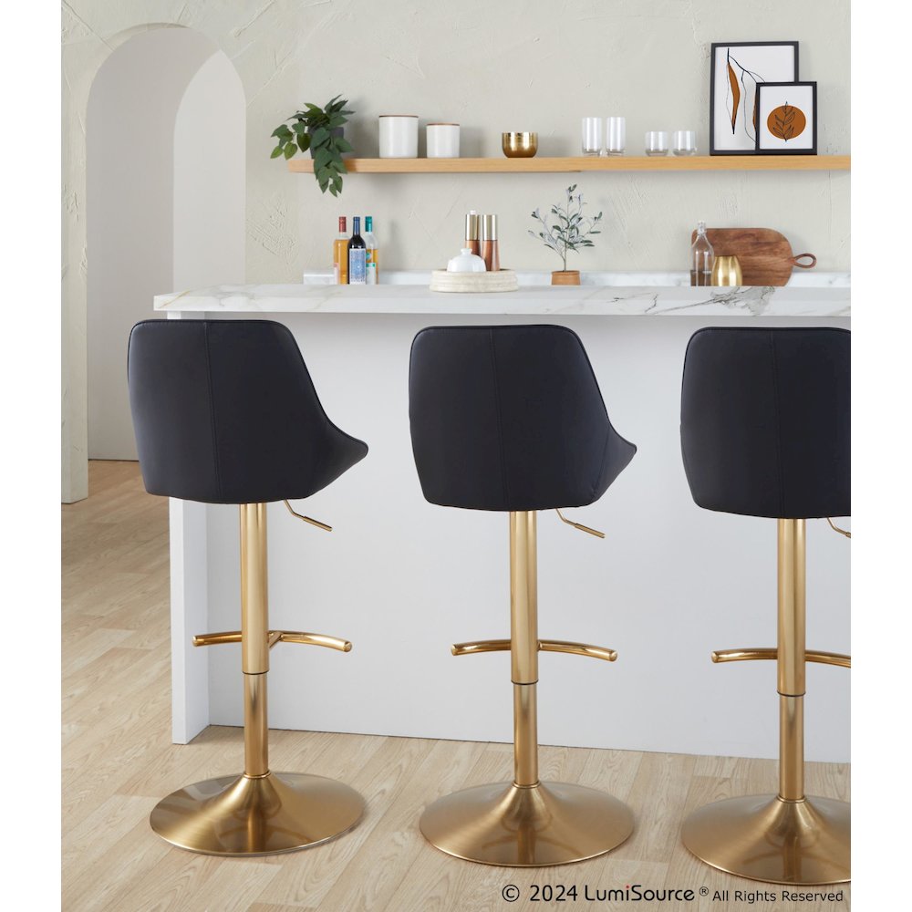 Diana Adjustable Barstool - Set of 2. Picture 8