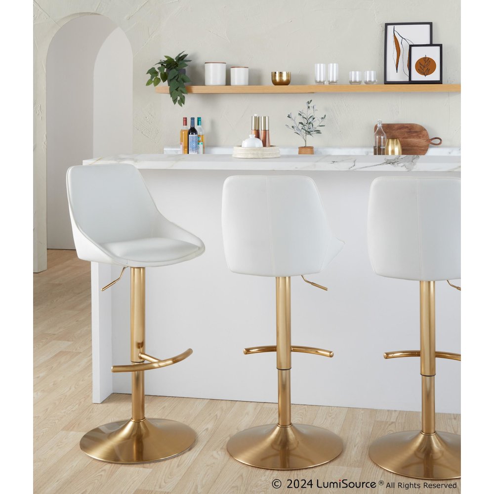 Diana Adjustable Barstool - Set of 2. Picture 7