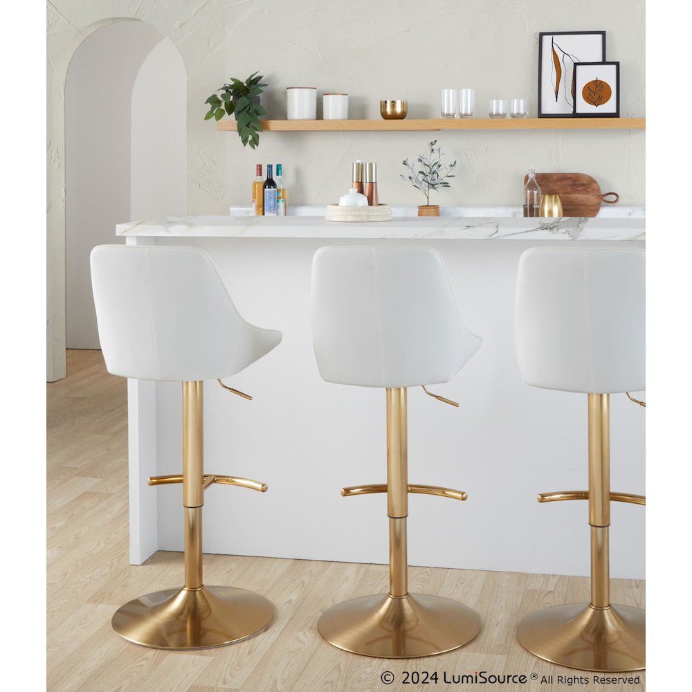 Diana Adjustable Barstool - Set of 2. Picture 8