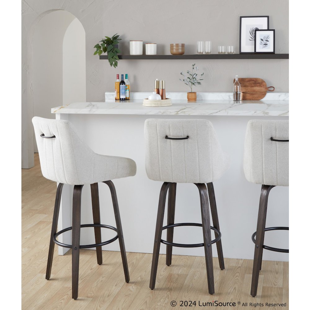 Hannah 30" Fixed-Height Barstool - Set of 2. Picture 8