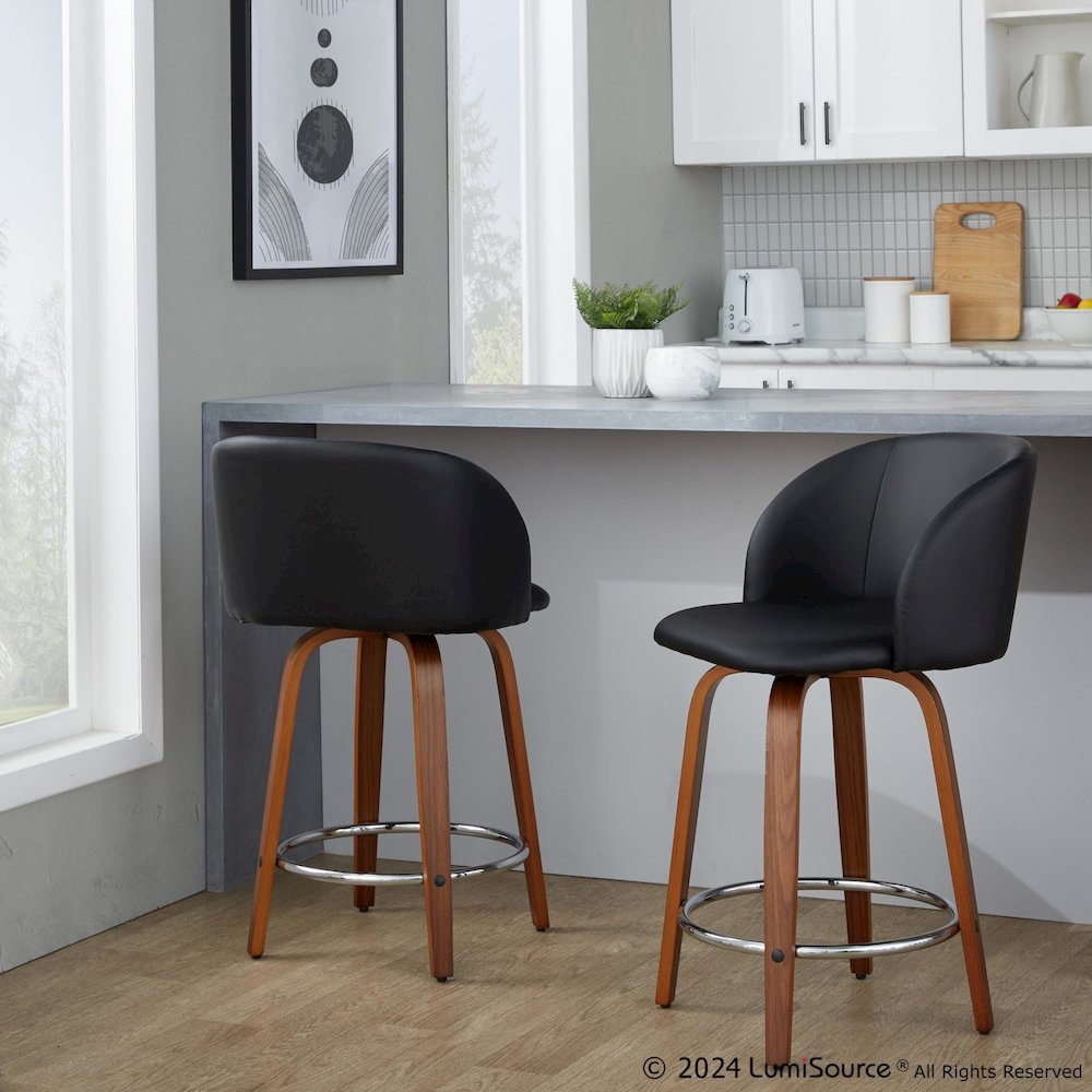 Fran 24" Fixed-Height Counter Stool - Set of 2. Picture 7