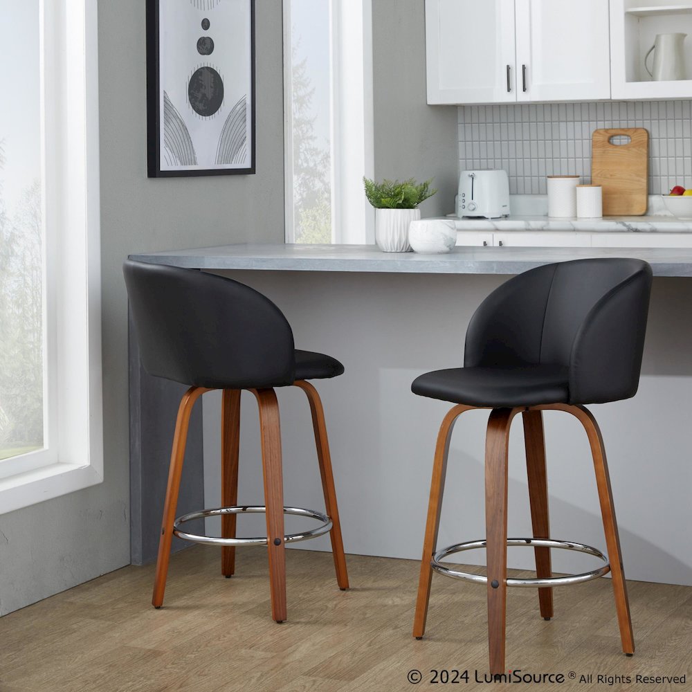 Fran 25" Fixed-Height Counter Stool - Set of 2. Picture 8