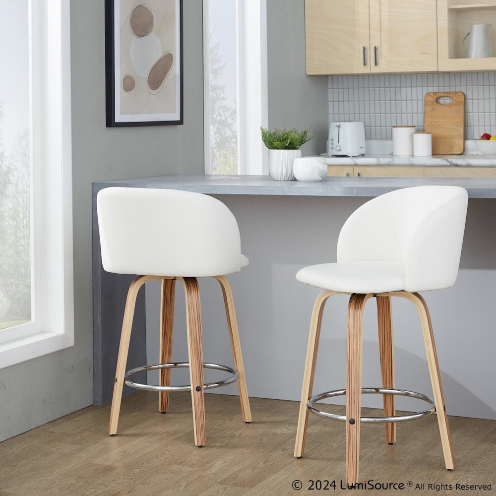 Fran 25" Fixed-Height Counter Stool - Set of 2. Picture 7