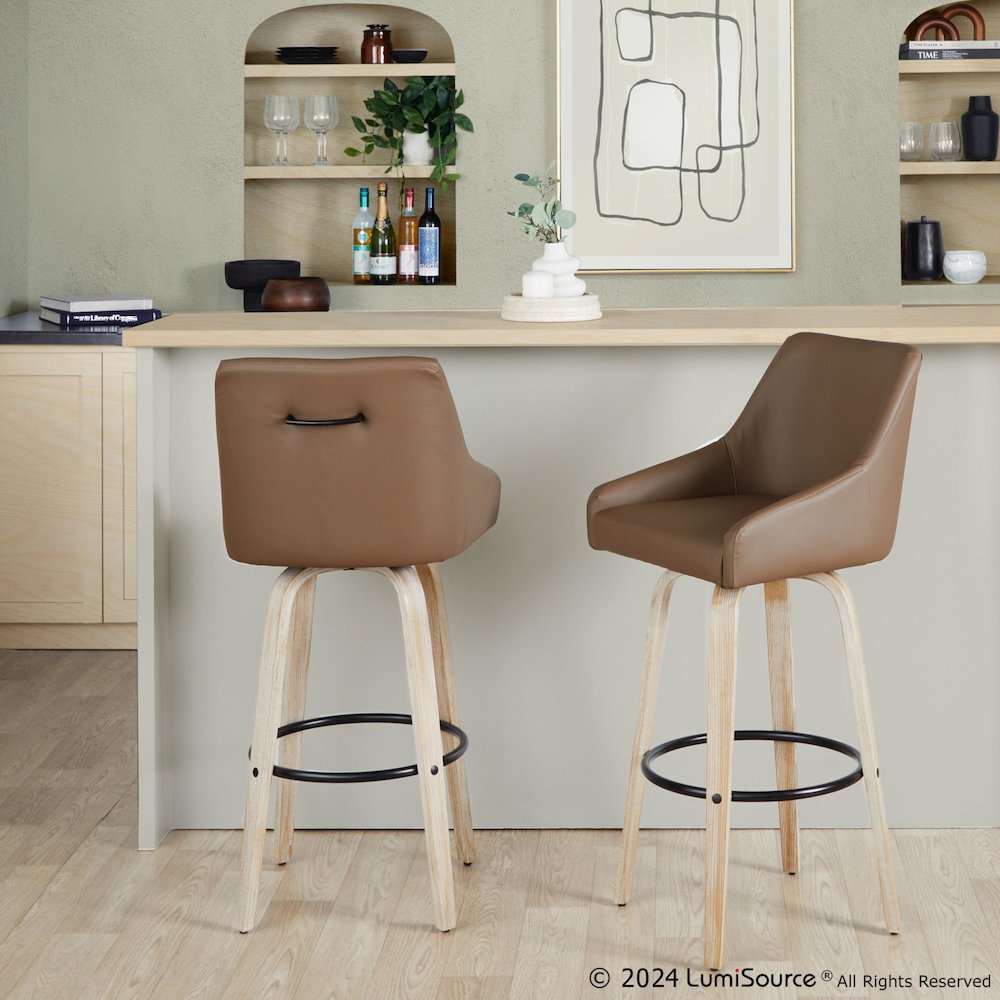 Hannah 30" Fixed-Height Barstool - Set of 2. Picture 7