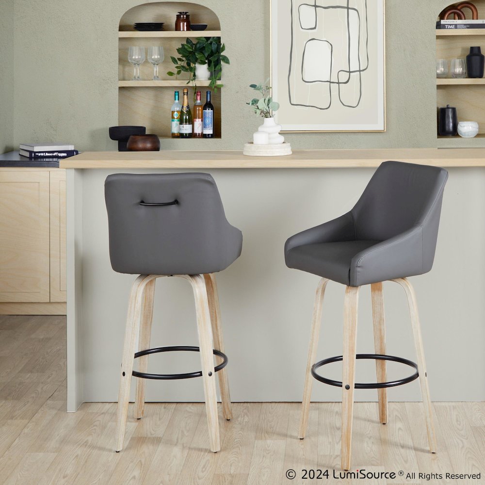 Hannah 30" Fixed-Height Barstool - Set of 2. Picture 7