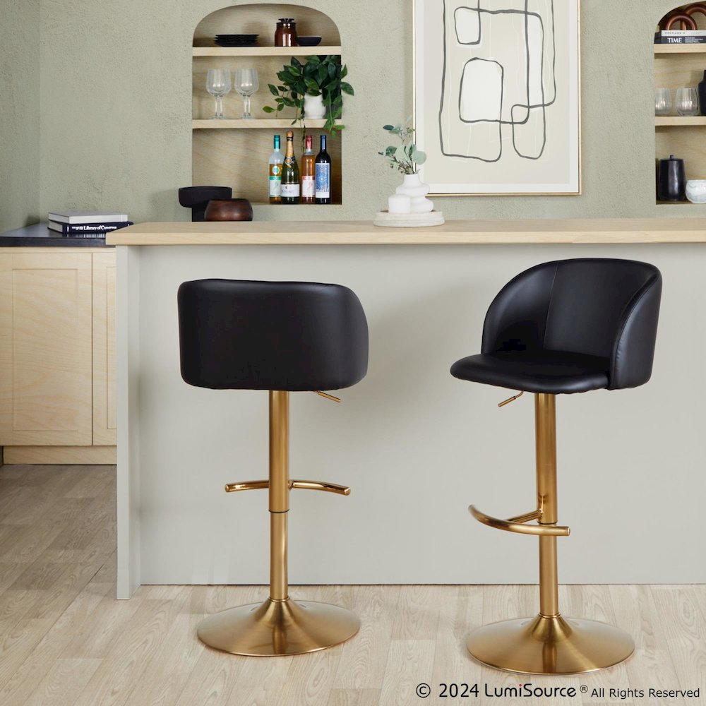 Fran Adjustable Barstool - Set of 2. Picture 7
