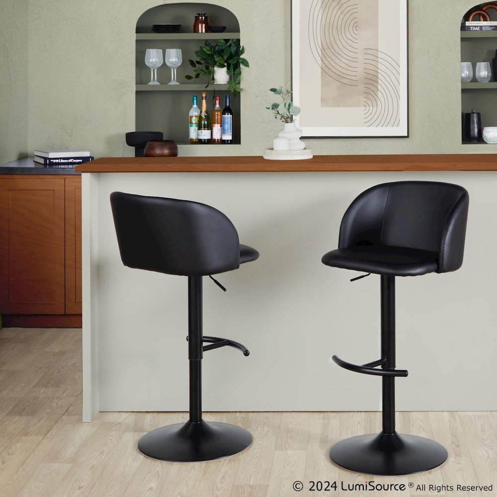 Fran Adjustable Barstool - Set of 2. Picture 8