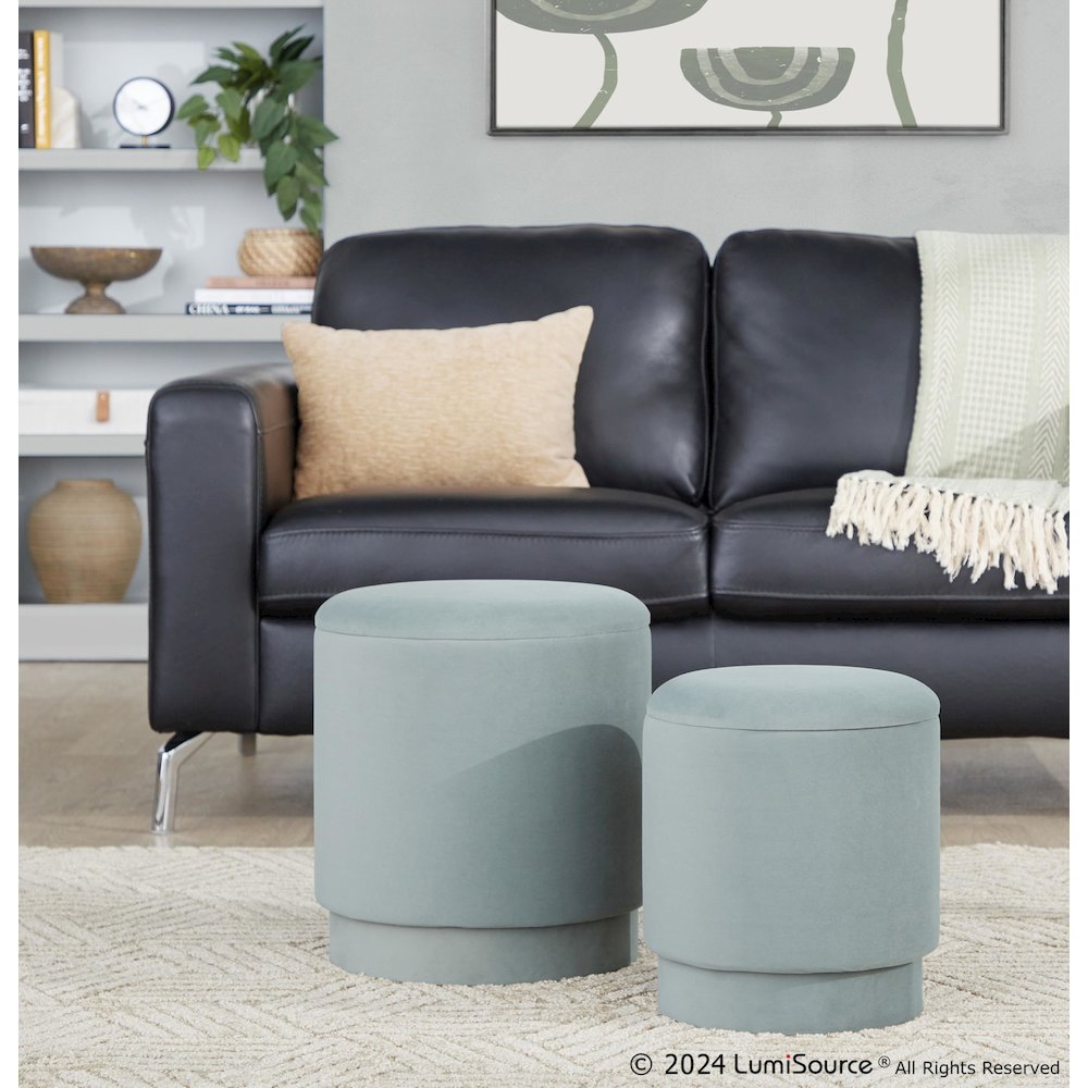 Marla Upholstered Ottoman Set. Picture 7