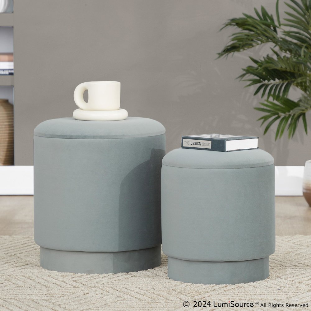 Marla Upholstered Ottoman Set. Picture 9