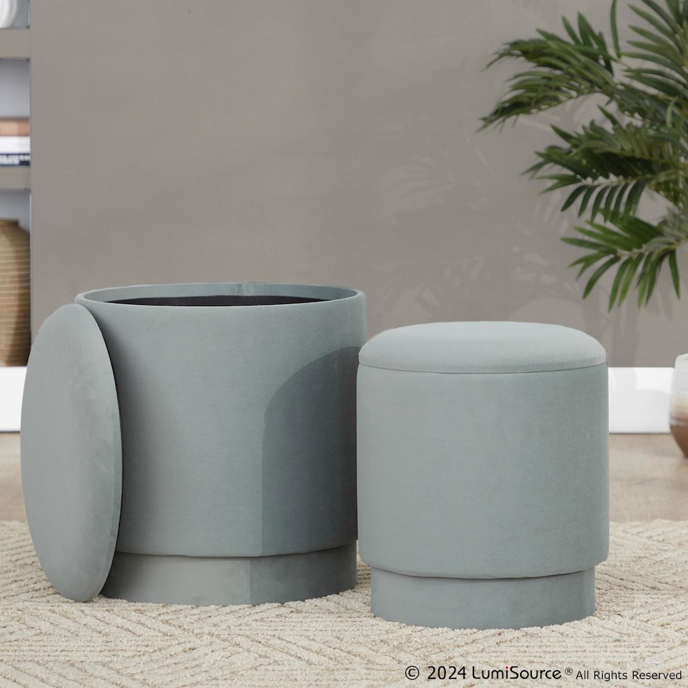 Marla Upholstered Ottoman Set. Picture 11