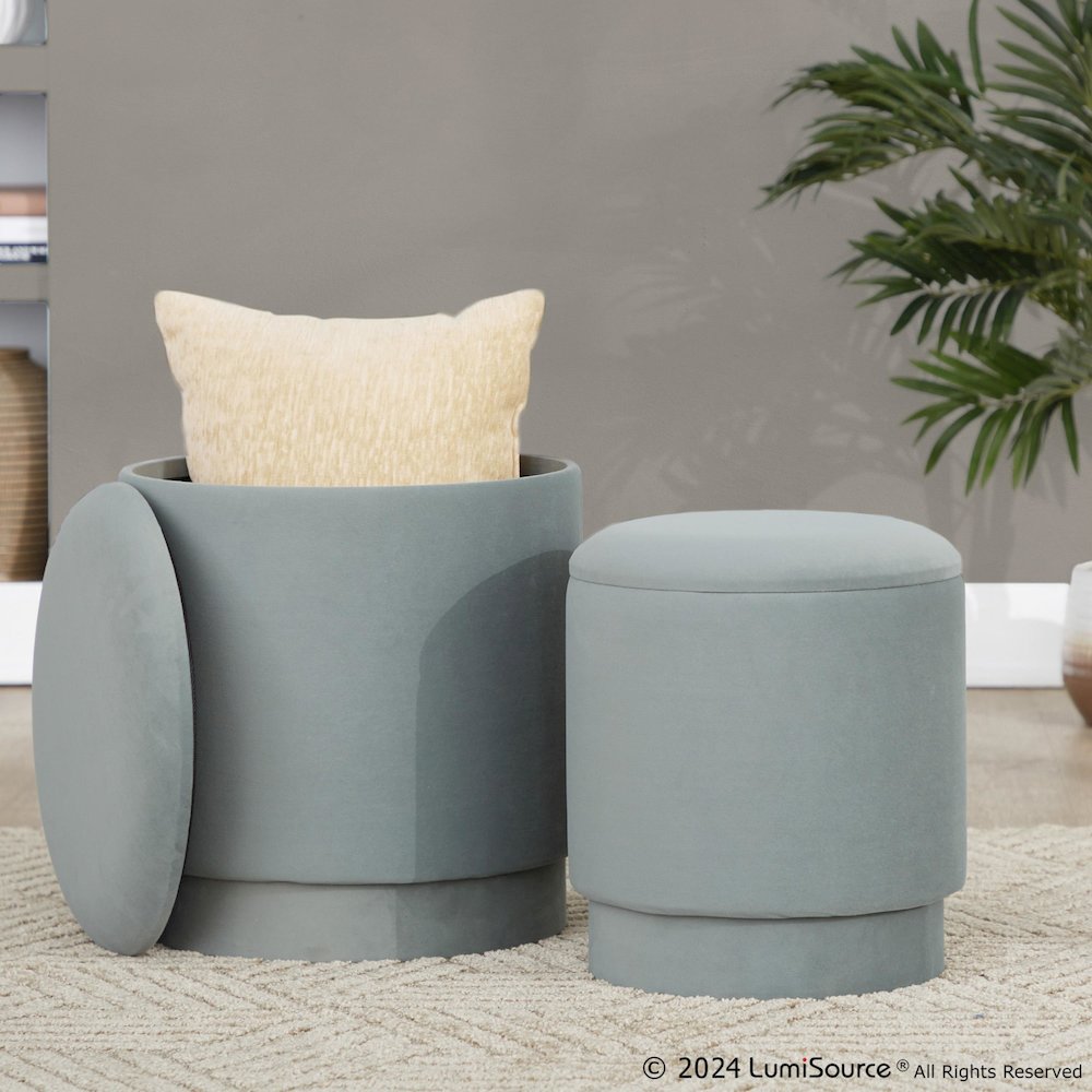 Marla Upholstered Ottoman Set. Picture 12