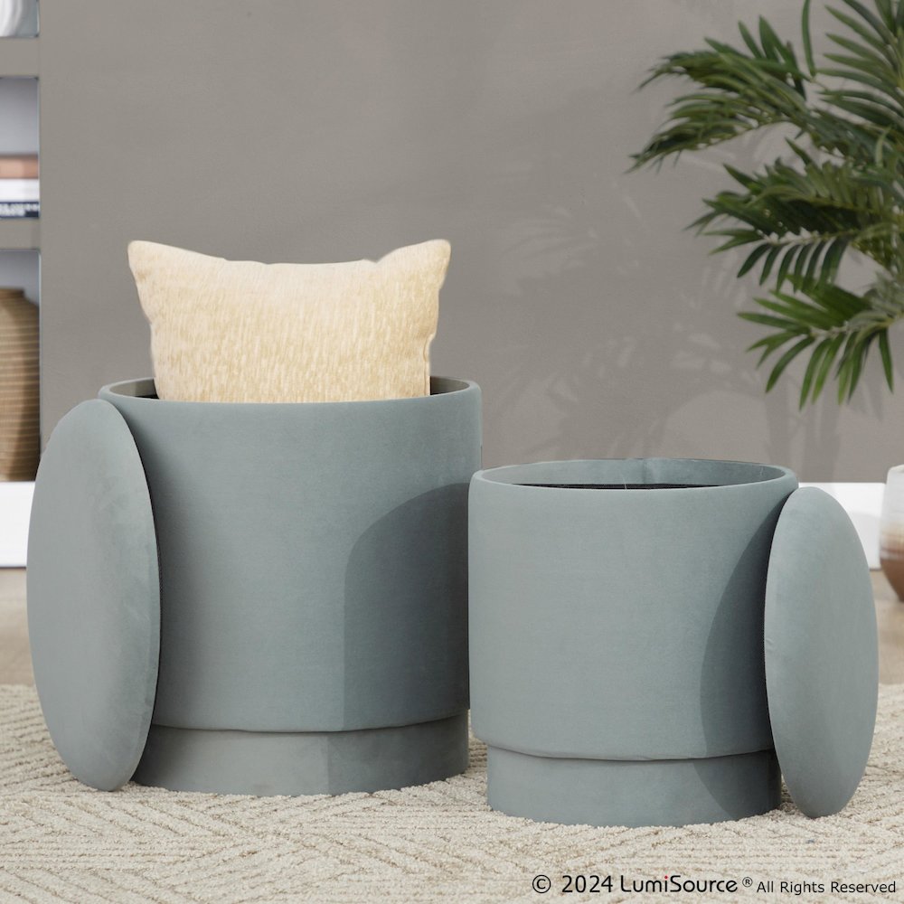 Marla Upholstered Ottoman Set. Picture 13