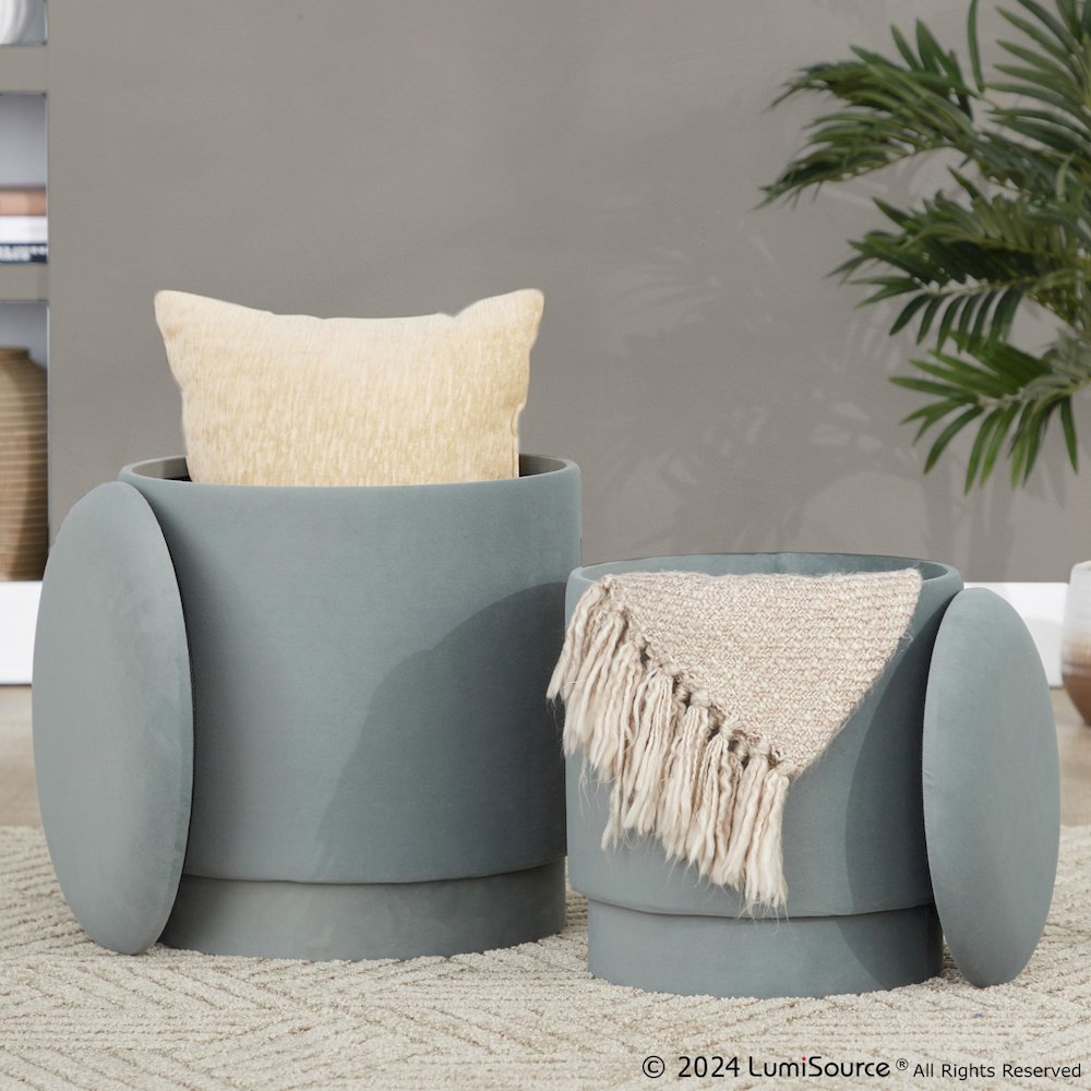 Marla Upholstered Ottoman Set. Picture 14